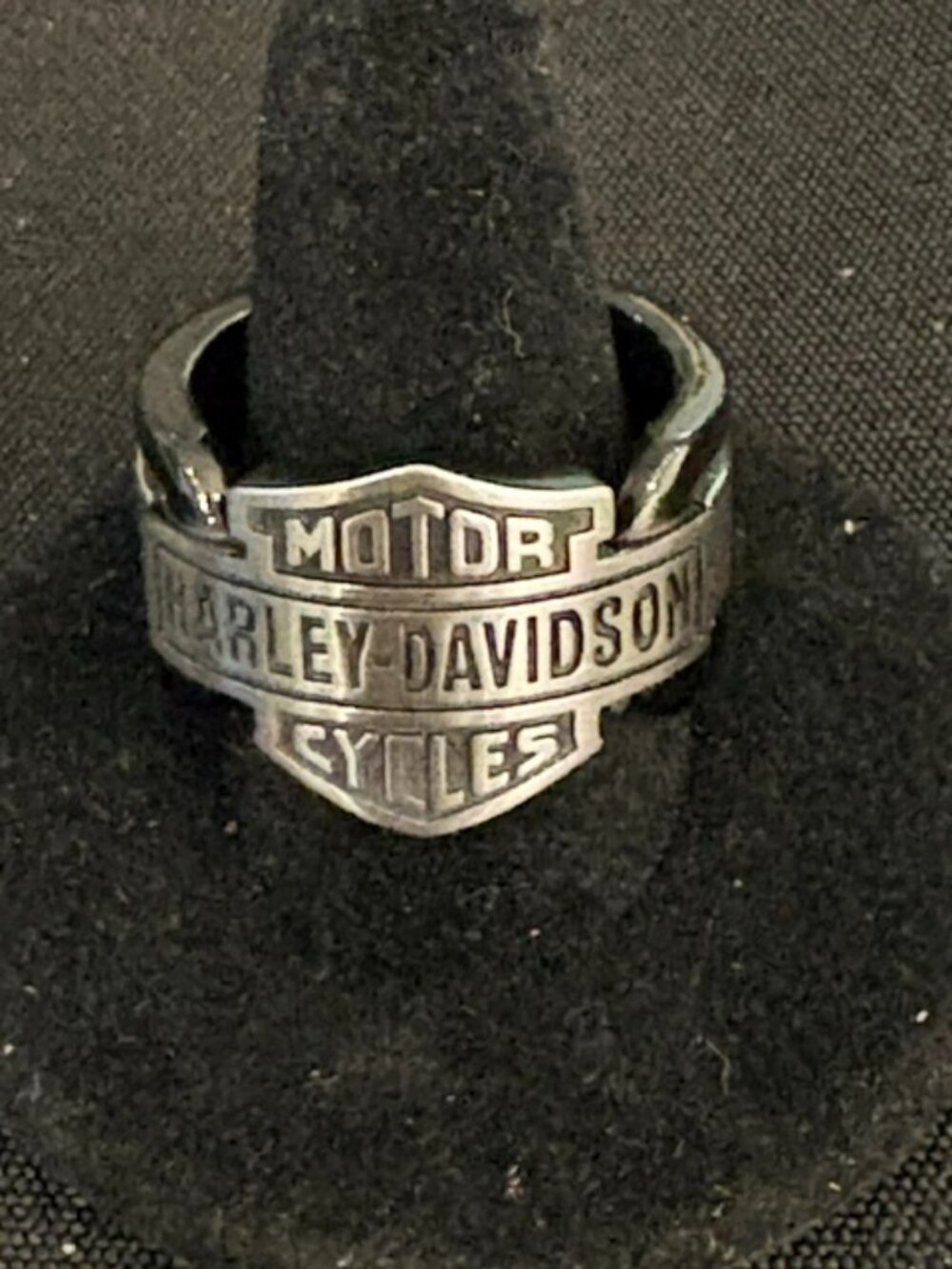 HARLEY DAVIDSON STAINLESS STEEL VINTAGE RING